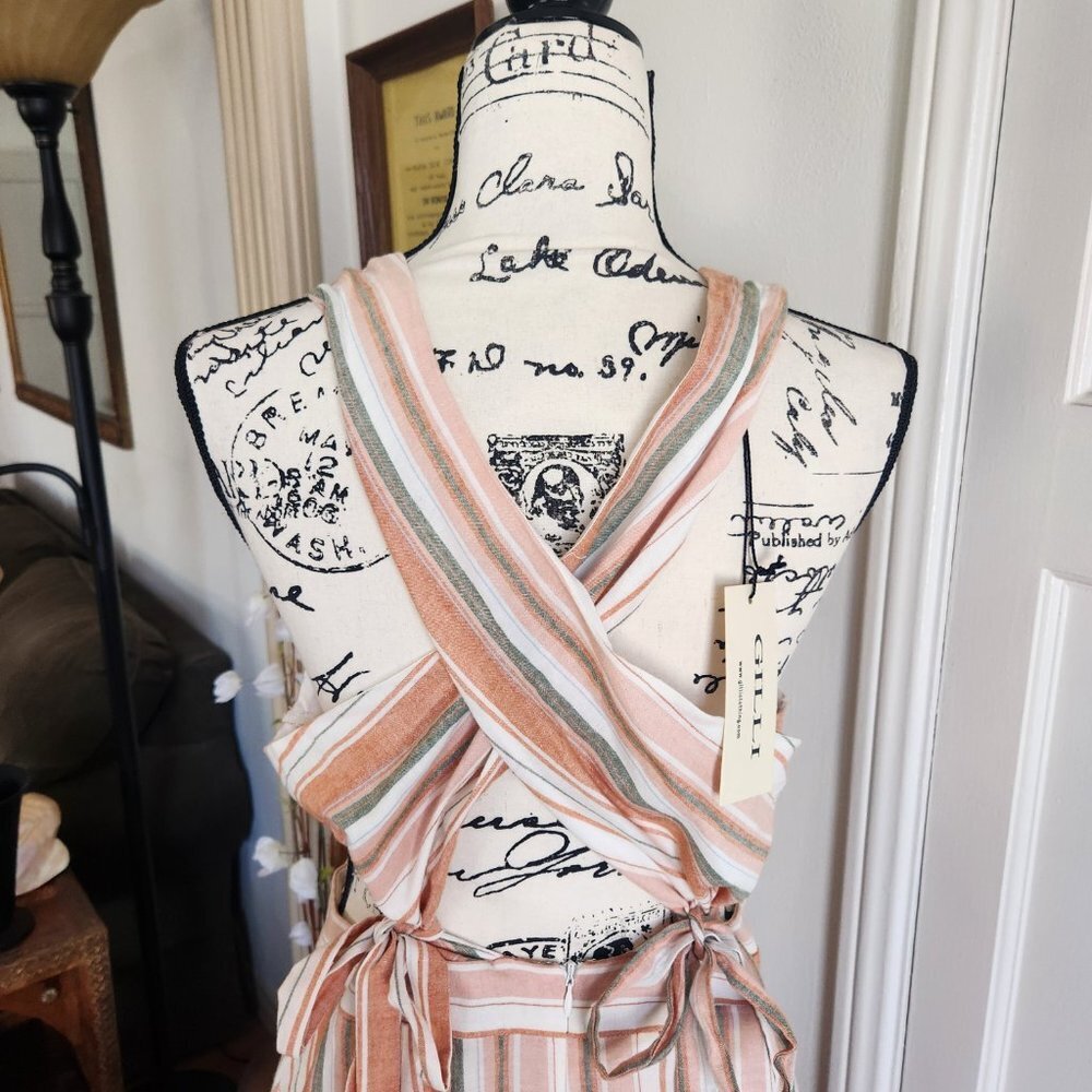 Gilli Striped Sleeveless Dress NWT Sz M - Picture 7 of 11